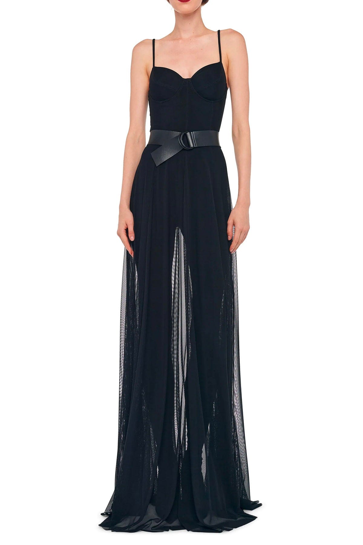 NORMA KAMALI TUTA SALOPETTE  NERO / XXS Norma Kamali Underwire Gown W/ Catsuit Black