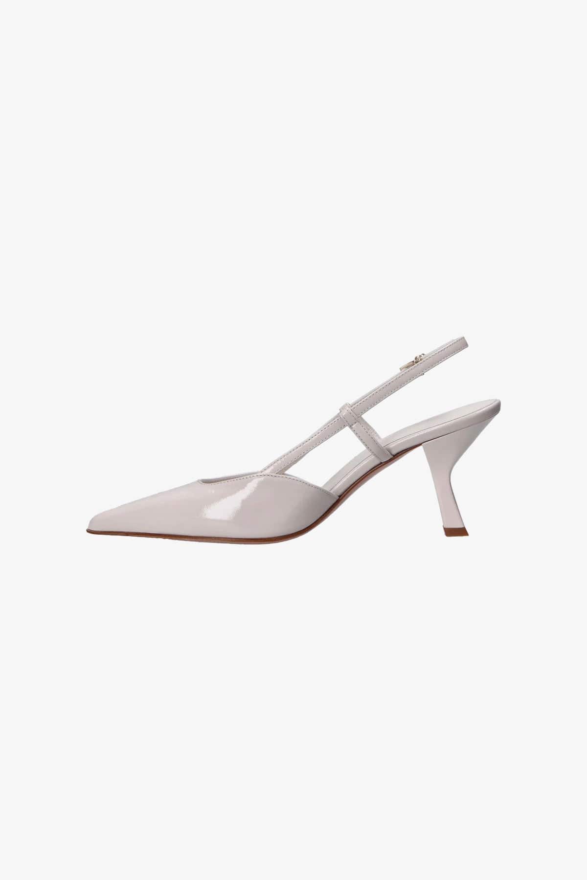 SERGIO LEVANTESI CALZATURE  Slingback bianca Sergio Levantesi  Kelly