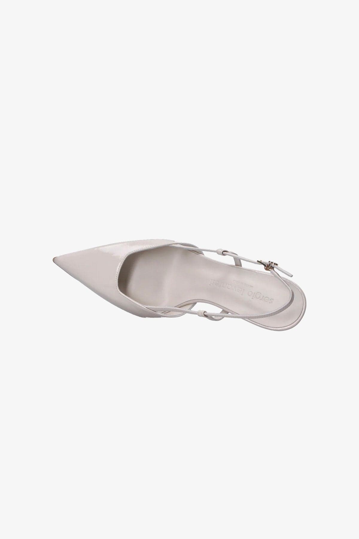 SERGIO LEVANTESI CALZATURE  Slingback bianca Sergio Levantesi  Kelly