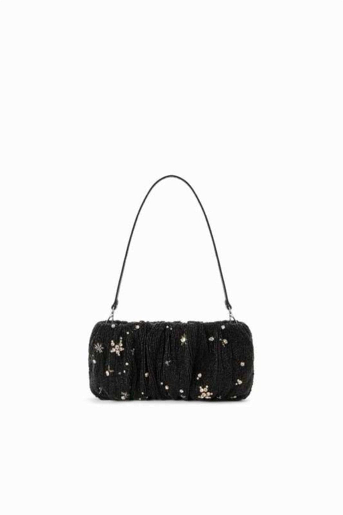 STAUD BORSA  FANTASIA NOTTE STELLATA / UNICA Beaded bean bag borsa rigida fantasia Staud