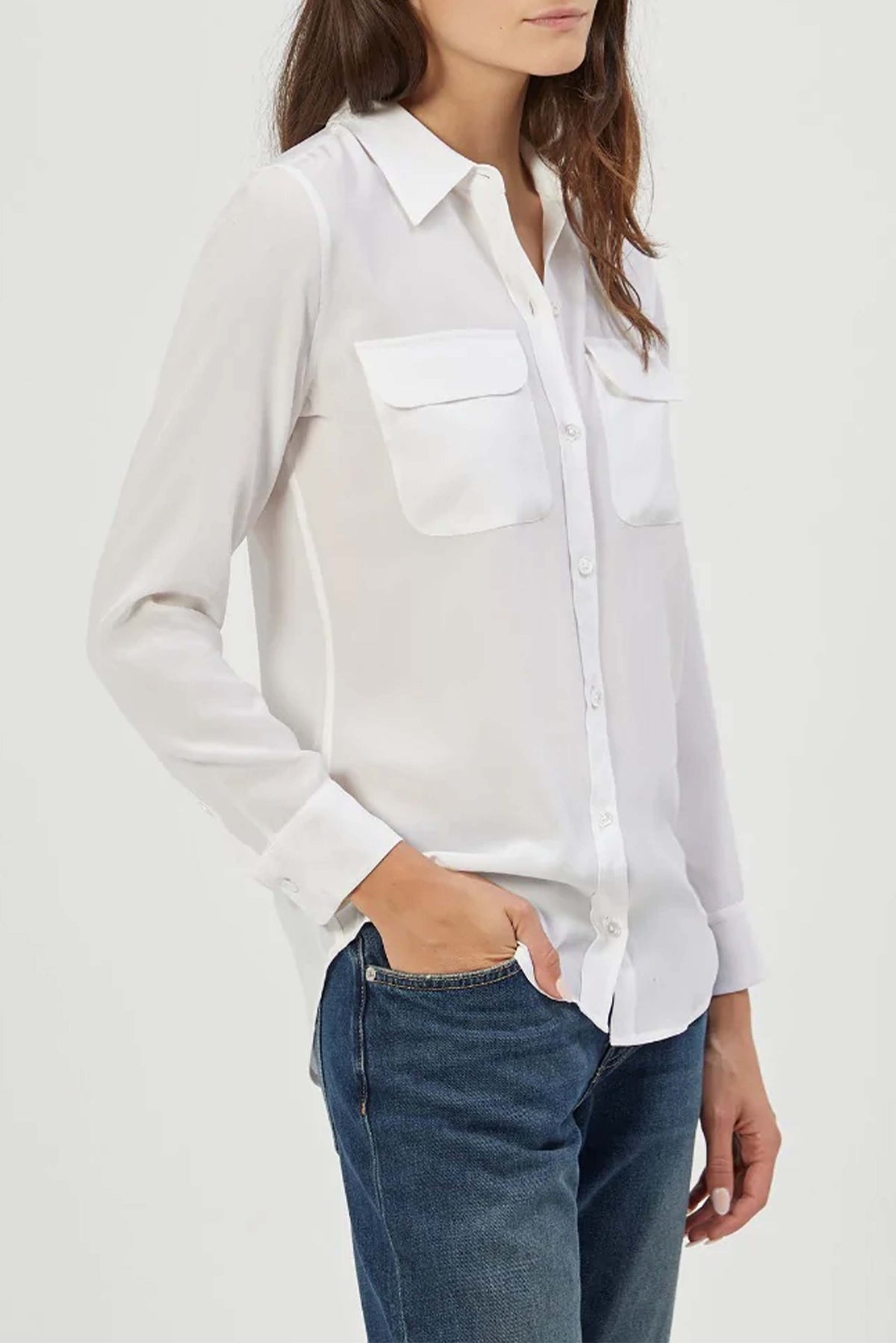 EQUIPMENT FEMME CAMICIA  Camicia Seta Donna Bianca Equipment