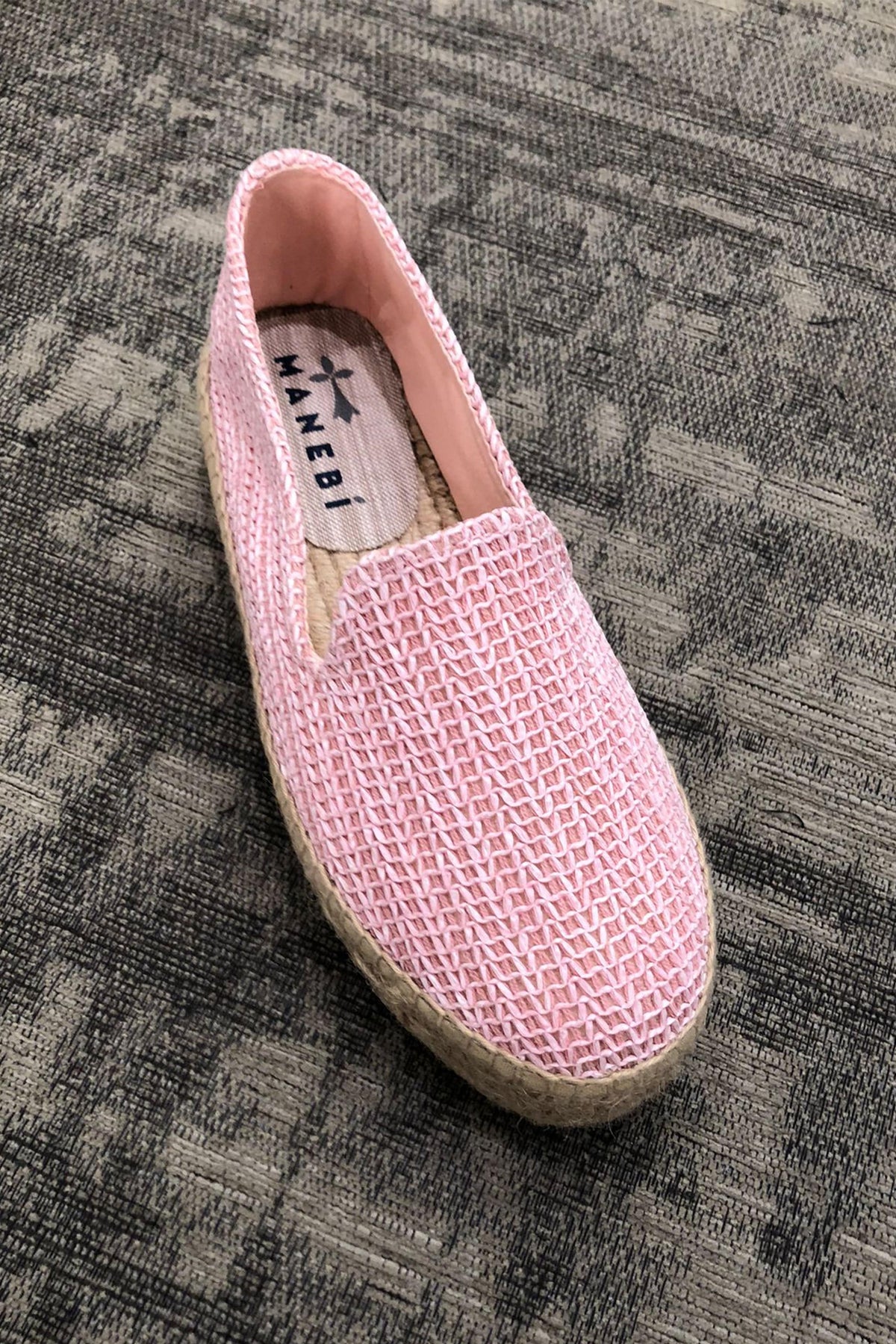 MANEBI CALZATURE  PASTEL ROSE / 35 Espadrilles Donna Yucatàn Raffia Manebi