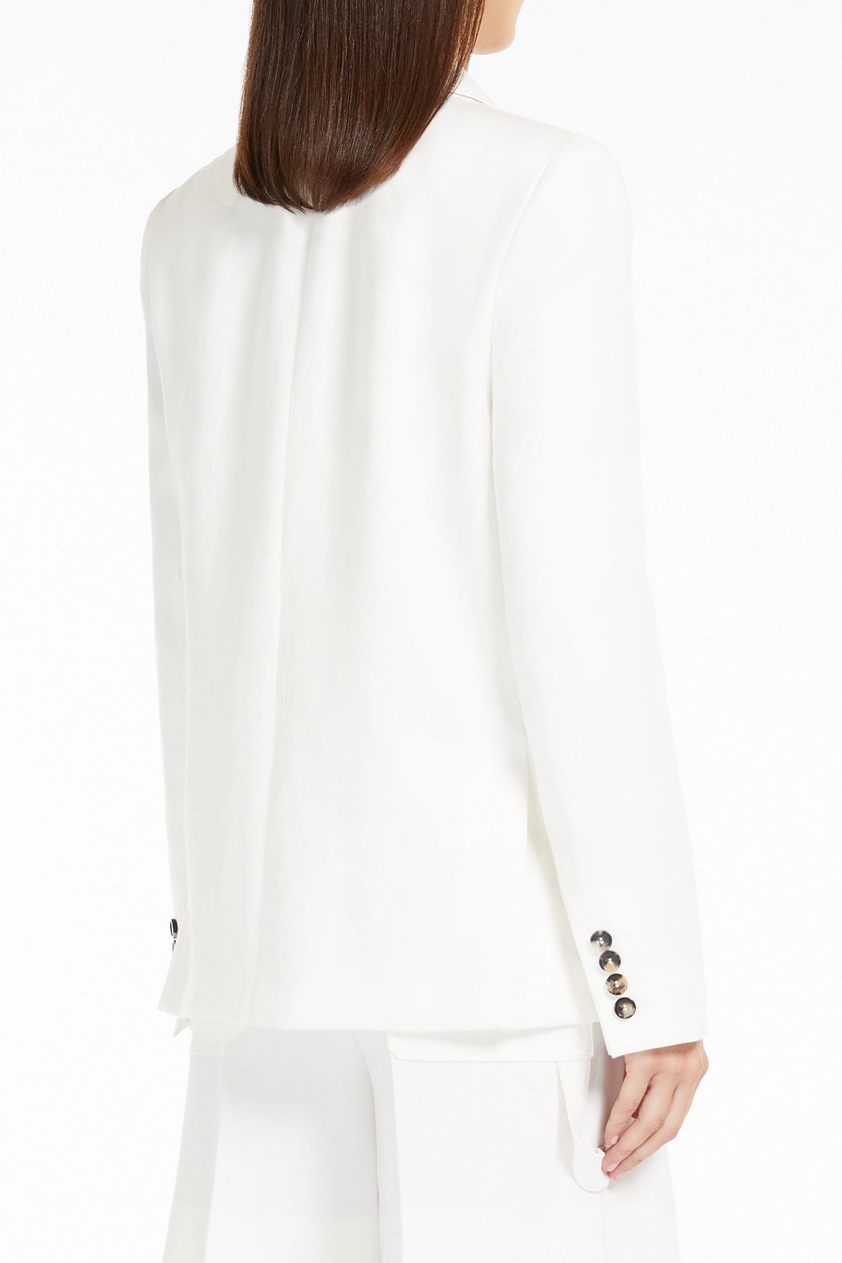 MAXMARA GIACCA  Blazer in Lino Bianco Max Mara Dimitri