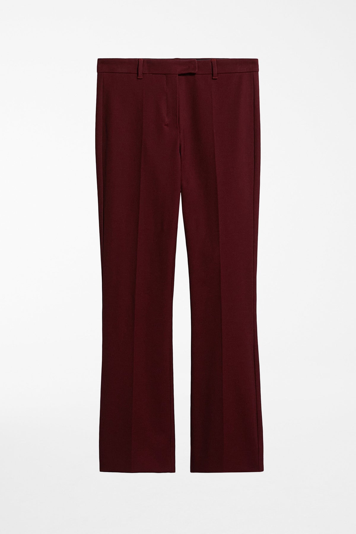 MAXMARA PANTALONE LUNGO  BORDEAUX / 34 Pantalone Misto Cotone Stretch Umanita