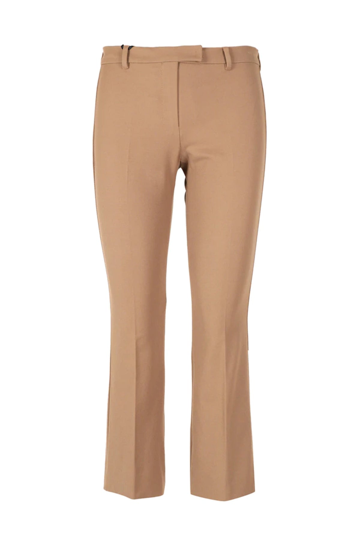 MAXMARA PANTALONE LUNGO  CAMMELLO / 34 Pantalone Misto Cotone Stretch Umanita