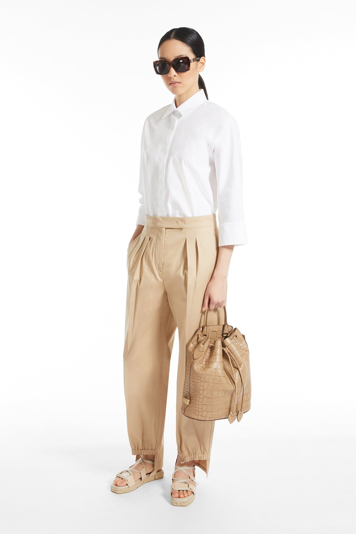 MAXMARA PANTALONE LUNGO  Pantalone in Cotone Max Mara Filly