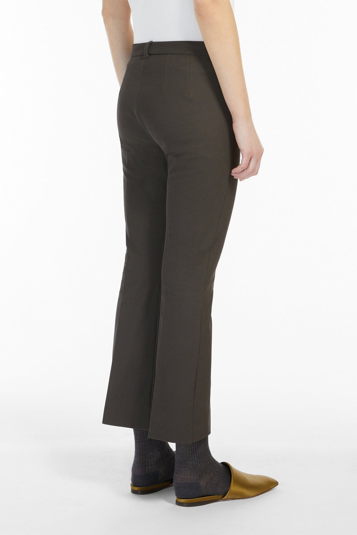 MAXMARA PANTALONE LUNGO  Pantalone Misto Cotone Stretch Umanita