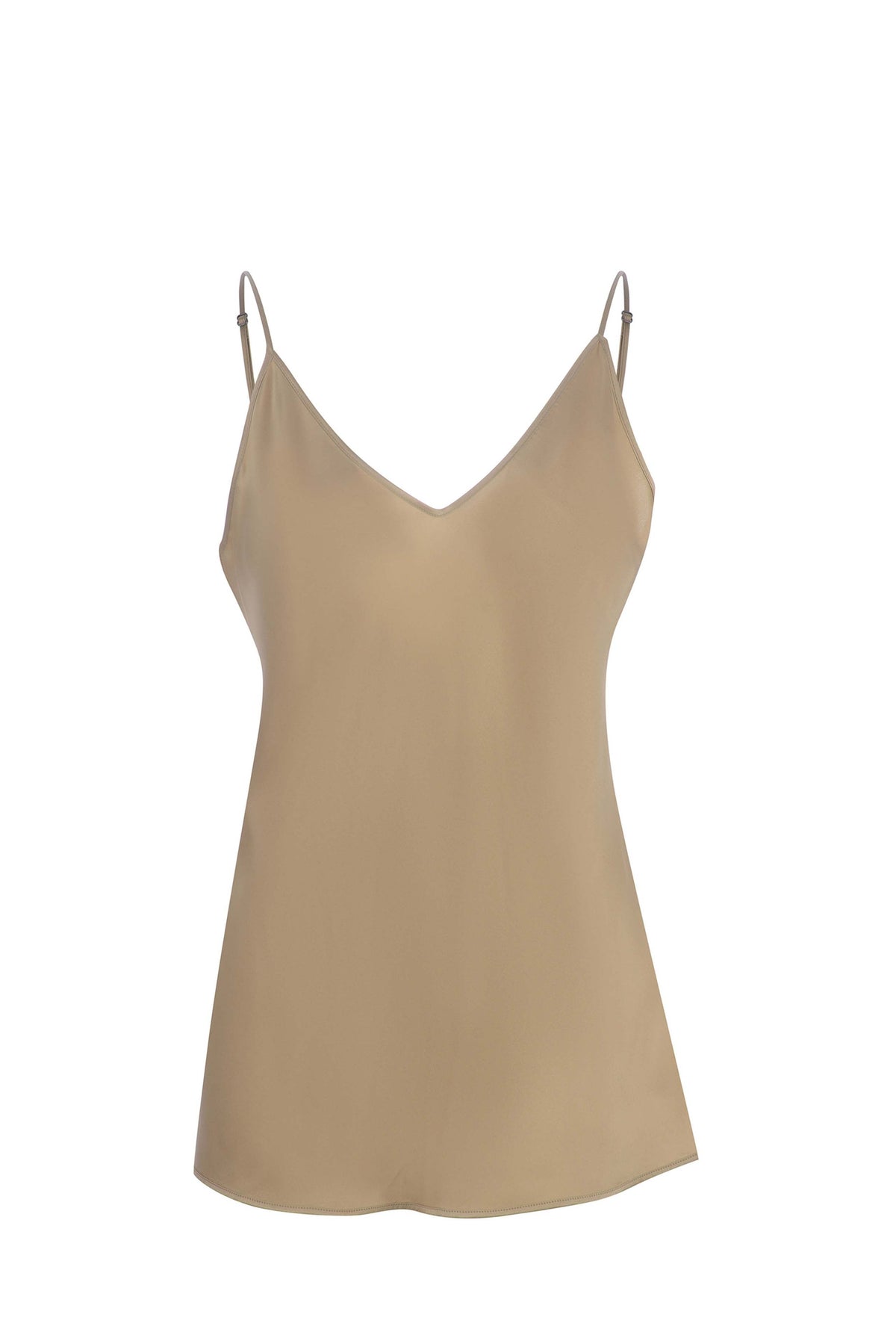 MAXMARA TOP-CANOTTIERA IN TES.  BEIGE CHIARO / 34 Top - Canotta Donna Max Mara in Seta Lucca